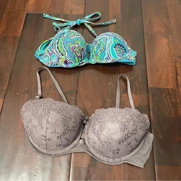 Aerie bikini top push up 34A and Smart & Sexy 36C Push up Bra - Picture 1 of 7